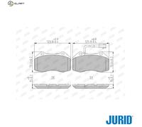JURID 573290J Brake pad set