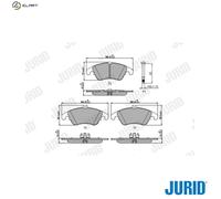 JURID 573291J Brake pad set