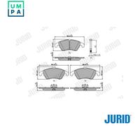 JURID 573291J Brake pad set
