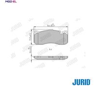 Jurid Brake Pad Set 573294J – Disc Brake, Fits BMW 1 118 D