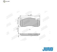Jurid Brake Pad Set 573294J – Disc Brake, Fits BMW 1 118 D