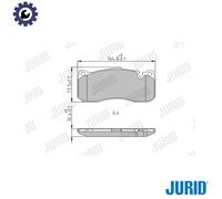 Jurid Brake Pad Set 573294J – Disc Brake, Fits BMW 1 118 D