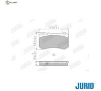 JURID 573302J Brake pad set