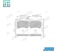 JURID 573309J Brake pad set