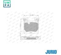 JURID 573310J Brake pad set