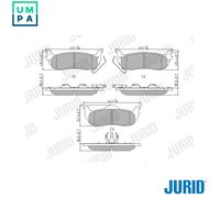 JURID 573319J Brake pad set