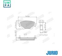 BRAKE PAD SET DISC BRAKE 573320J FOR RENAULT KANGOO/Rapid/Express 1.5L 4cyl