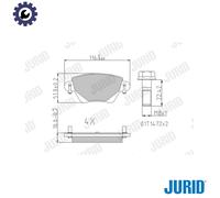 BRAKE PAD SET DISC BRAKE 573320J FOR RENAULT KANGOO/Rapid/Express 1.5L 4cyl