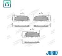 JURID 573326J Brake pad set