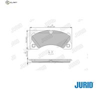 JURID 573329J Brake pad set