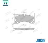 JURID 573329J Brake pad set