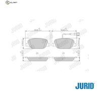 JURID 573348J Brake pad set