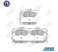 JURID 573371J Brake pad set