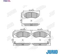 JURID 573371J Brake pad set