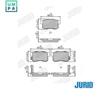 BRAKE PAD SET DISC BRAKE 573375J FOR SUZUKI HONDA LEGEND/III/Mk FR-V CR-V/SUV