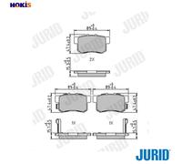 BRAKE PAD SET DISC BRAKE 573375J FOR SUZUKI HONDA LEGEND/III/Mk FR-V CR-V/SUV