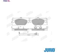 BRAKE PAD SET DISC BRAKE 573381J FOR AUDI A6/S6/Allroad A8L A7/Sportback/S7 2.0L