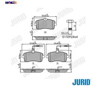JURID 573382J Brake pad set