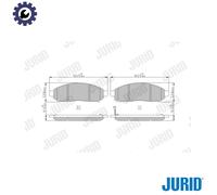 JURID 573431J Brake pad set