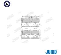 BRAKE PAD SET DISC BRAKE 573433J FOR ALFA ROMEO GIULIETTA/Hatchback/Van 2.0L