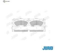 BRAKE PAD SET DISC BRAKE 573435J FOR TOYOTA HILUX/VIGO/VII/Pickup 3.0L 4cyl