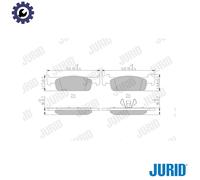 Jurid Brake Pad Set 573441J – Front Disc Brake for Dacia Sandero 12-17 & Logan II 1.2