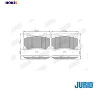 BRAKE PAD SET DISC BRAKE 573453J FOR INFINITI NISSAN 370Z/FAIRLADY/Roadster 3.7L