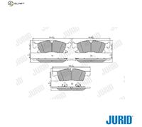 Brake pads 573459J JURID for JEEP MERCEDES-BENZ