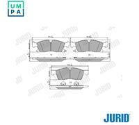 Brake pads 573459J JURID for JEEP MERCEDES-BENZ