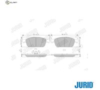 BRAKE PAD SET DISC BRAKE 573460J FOR FORD TRANSIT/CONNECT/Wagon/MPV/V408/Box