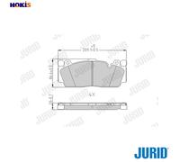 JURID 573617J Brake pad set