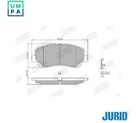 Brake pads 573619J JURID for MAZDA CX-5