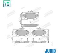 JURID 573631J Brake pad set