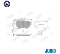 JURID 573639J Brake pad set