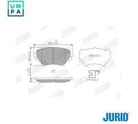 JURID 573639J Brake pad set