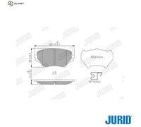 JURID 573639J Brake pad set