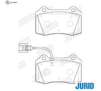 JURID 573641J Brake pad set