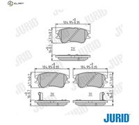 JURID 573642J Brake pad set