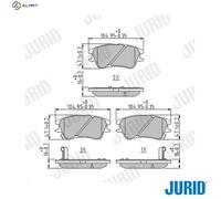JURID 573642J Brake pad set