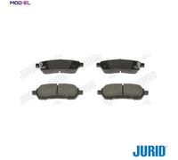Jurid Brake Pad Set 573648J – Disc Brake for Suzuki Swift V/MK/IV/III, Subaru 1.0L 3cyl
