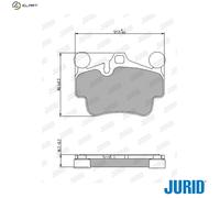 JURID 573650J Brake pad set