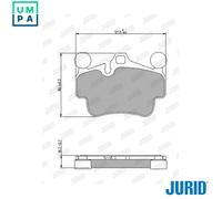 BRAKE PAD SET DISC BRAKE 573650J FOR PORSCHE BOXSTER/Spyder 911/Targa CAYMAN