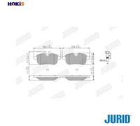 BRAKE PAD SET DISC BRAKE 573651J FOR BMW Z4/Roadster/E89 N20B20A 2.0L 4cyl 2.5L