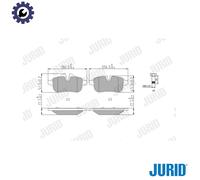 BRAKE PAD SET DISC BRAKE 573651J FOR BMW Z4/Roadster/E89 N20B20A 2.0L 4cyl 2.5L