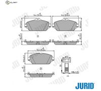 BRAKE PAD SET DISC BRAKE 573671J FOR MERCEDES-BENZ C-CLASS/Convertible/T-Model
