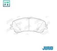 JURID 573673J Brake pad set