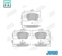 BRAKE PAD SET DISC BRAKE 573674J FOR FORD MONDEO/V/Hatchback FUSION M1CA 1.0L