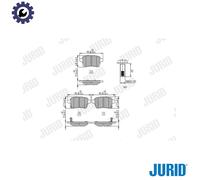 JURID 573689J Brake pad set