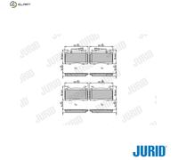 JURID 573700J Brake pad set