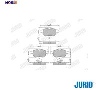 JURID 573723J Brake pad set
